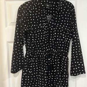 Black and white polka dot dress size xs